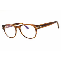 Tom Ford Men's Eyeglasses - Dark Brown Acetate Oval Full Rim Frame | FT5868-B 050