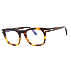 Tom Ford Men's Eyeglasses - Havana Acetate Rectangular Full Rim Frame | FT5870-B 056