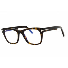 Tom Ford Men's Eyeglasses - Dark Havana Rectangular Full Rim Frame | FT5886-B 052