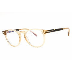 Tom Ford Unisex Eyeglasses - Light Brown Acetate Round Full Rim Frame | FT5891-B 047