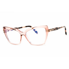 Tom Ford Women's Eyeglasses - Shiny Pink Cat Eye Shape Full Rim Frame | FT5948-B 072