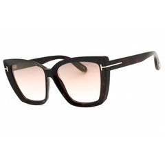 Tom Ford Women's Sunglasses - Dark Havana Cat Eye Shape Full Rim Frame | FT0920 52G