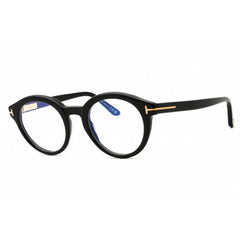 Tom Ford Unisex Eyeglasses - Shiny Black Acetate Round Full Rim Frame | FT6061-B 001