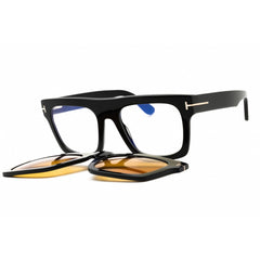Tom Ford Men's Eyeglasses - Shiny Black Acetate Rectangular Shape Frame | FT6068-B 001