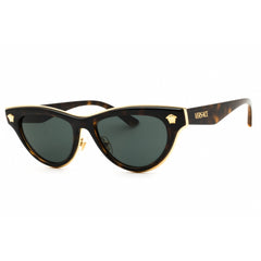 Versace Women's Sunglasses - Havana Metal Cat Eye Full Rim Frame | 0VE2273 108/87