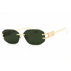 Versace Unisex Sunglasses - Gold Metal Oval Shape Rimless Frame | 0VE2274 100271