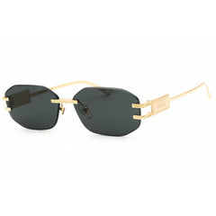 Versace Unisex Sunglasses - Gold Metal Oval Shape Rimless Frame | 0VE2274 100287