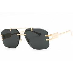 Versace Men's Sunglasses - Gold Metal Rectangular Shape Rimless Frame | 0VE2275 100287