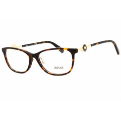 Versace Women's Eyeglasses - Havana Plastic Rectangular Shape Frame | 0VE3297D 108