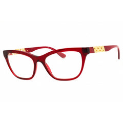 Versace Women's Eyeglasses - Transparent Red Acetate Cat Eye Shape Frame | 0VE3318 388