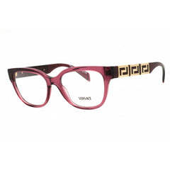 Versace Women's Eyeglasses - Red Acetate Rectangular Full Rim, 52mm | 0VE3338 5409