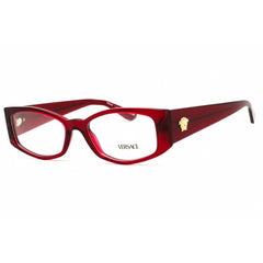 Versace Women's Eyeglasses - Bordeaux/Transparent Burgundy Oval Frame | 0VE3343 5430