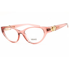 Versace Women's Eyeglasses - Transparent Pink Acetate Full Rim Frame | 0VE3372U 5322