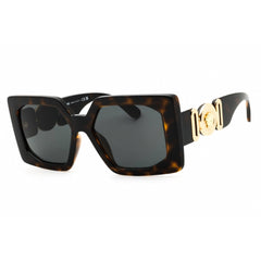 Versace Unisex Sunglasses - Havana Rectangular Shape Full Rim Frame | 0VE4478U 108/87