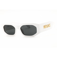 Versace Unisex Sunglasses - White Plastic Oval Shape Full Rim Frame | 0VE4489U 314/87