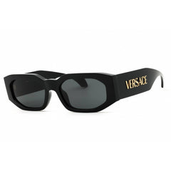 Versace Unisex Sunglasses - Black Plastic Oval Shape Full Rim Frame | 0VE4489U GB1/87