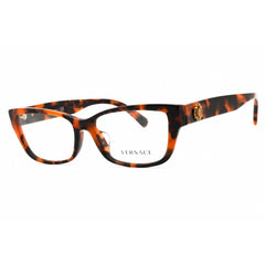 Versace Women's Eyeglasses - Dark Havana Rectangular Full Rim Frame | VE3284BA 944