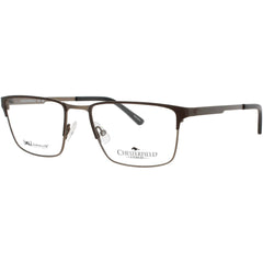 Chesterfield Men's Eyeglasses - Matte Black/White Metal Frame | CH-112XL 4IN