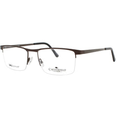 Chesterfield Men's Eyeglasses - Matte Black/White Metal Frame | CH-113XL 4IN