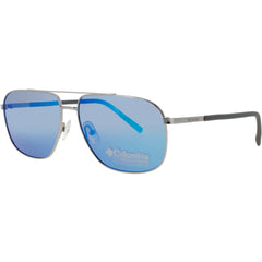 Columbia Men's Sunglasses - Navigator Shiny Silver Metal Full Rim Frame | C115SP 040