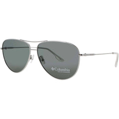 Columbia Men's Sunglasses - Aviator Shape Silver Metal Full Rim Frame | C116SP 040