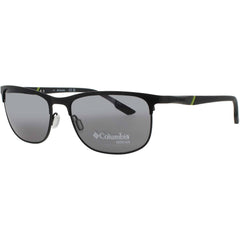 Columbia Men's Sunglasses - Rectangular Satin Black Metal Full Rim Frame | C117S 002