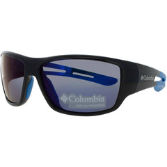 Columbia Men's Sunglasses - Wraparound Shiny Black/Blue Plastic Frame | C525SP 011