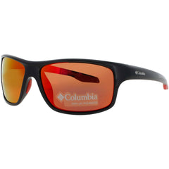 Columbia Men's Sunglasses - Wraparound Shiny Black/Red Plastic Frame | C559SP 009