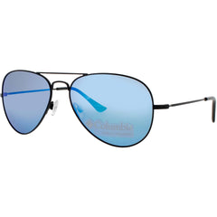 Columbia Unisex Sunglasses - Aviator Shape Black Metal Full Rim Frame | C113SP 003