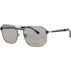 Elton John Unisex Sunglasses - Navigator Silver Metal Full Rim Frame | DODGER 3 SLV