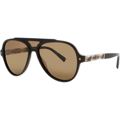 Elton John Unisex Sunglasses - Aviator Brown Metal/Acetate Frame | JOURNEY 2 BRNBL