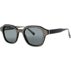 Elton John Women's Sunglasses - Square Shape Black Acetate Frame | GLITTER 4 BLKGL