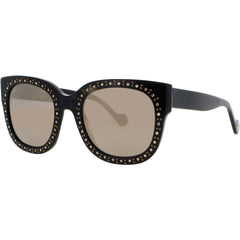 Elton John Women's Sunglasses - Cat Eye Black Acetate Full Rim Frame | LEGEND BLK