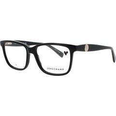 Longchamp Women's Eyeglasses - Black Acetate Rectangular Full Rim Frame | LO2716 001