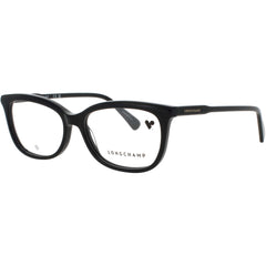 Longchamp Women's Eyeglasses - Black Acetate Cat Eye Full Rim Frame | LO2718 001