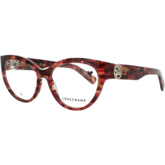 Longchamp Women's Eyeglasses - Textured Red Acetate Cat Eye Shape Frame | LO2728 606