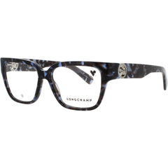 Longchamp Women's Eyeglasses - Blue Havana Acetate Rectangular Frame | LO2731 430