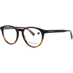 Longchamp Women's Eyeglasses - Black/Havana Acetate Oval Full Rim Frame | LO2752 011