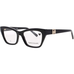 Longchamp Women's Eyeglasses - Black Acetate Butterfly Full Rim Frame | LO2762 001