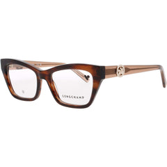 Longchamp Women's Eyeglasses - Brown Horn Acetate Butterfly Shape Frame | LO2762 238