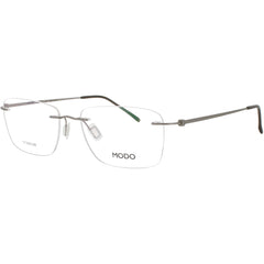 Modo Men's Eyeglasses - Silver Metal Rectangular Shape Rimless Frame | 4628 SIL00
