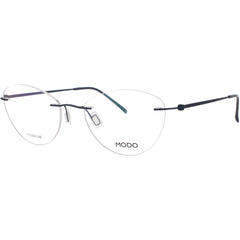 Modo Women's Eyeglasses - Greyish Blue Metal Oval Shape Rimless Frame | 4600 GYBLU