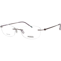 Modo Women's Eyeglasses - Purple Metal Rectangular Shape Rimless Frame | 4638 PUR00