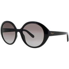Salvatore Ferragamo Women's Sunglasses - Black Acetate Oval Frame | SF1067S 001