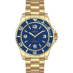 Invicta Men's Watch - Specialty Quartz Blue Dial Yellow Gold Steel Bracelet | 69474