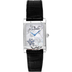 Pierre Deroche Women's Watch - Shiny Pebbles Black Leather Strap | SHP30011ACI1-001