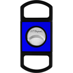 S.T. Dupont Cigar Cutter - Fluo Guillotine Double-Blade Neon Blue Finish | 003316B