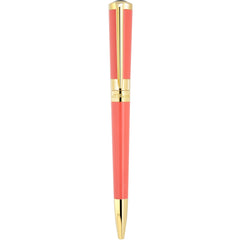 S.T. Dupont Ballpoint Pen - Liberte Coral Lacquer and Golden Finish | 465226G