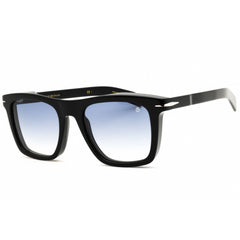 David Beckham Men's Sunglasses - Black/Silver Rectangular Frame | DB 7000/S 0BSC 08