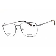 Flexon Men's Eyeglasses - Aviator Gunmetal Metal Aviator Full Rim Frame | H6072N 070